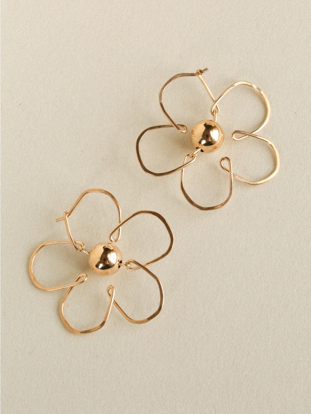 Rackk and Ruin Gold Daisy Earrings